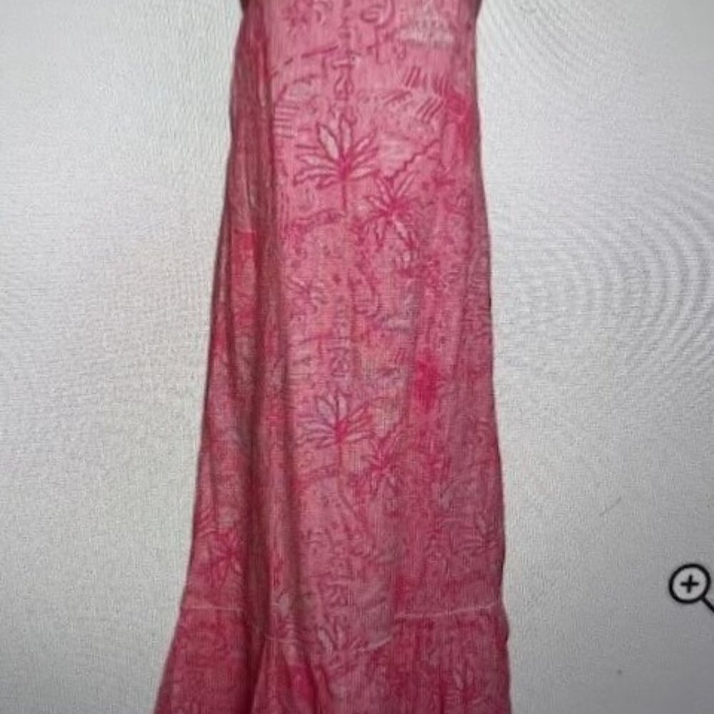 Lilly Pulitzer NWT Rozalie Linen Maxi Conch Shell Pink Pennys Playground Size 10